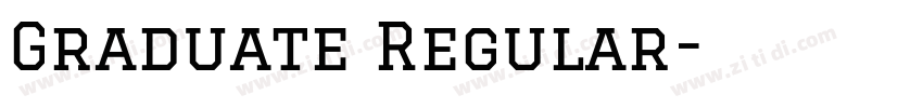 Graduate Regular字体转换